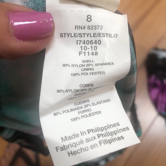 New with Tags Island Escape Womens Swimsuit Tiki Pant bottoms in size 8. - Picture 5 of 6